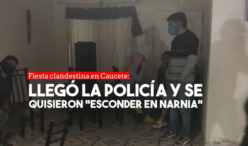 Fiesta clandestina en Caucete: 13 detenidos
