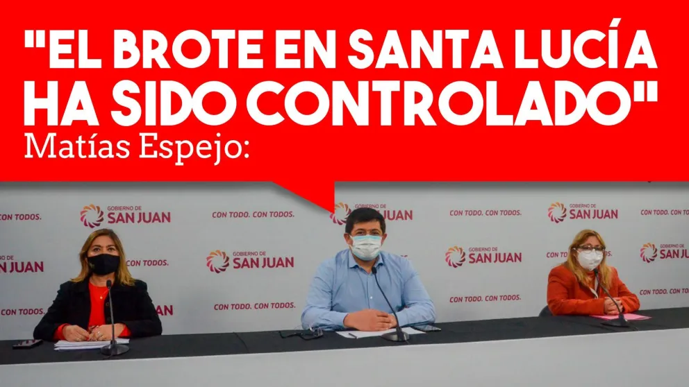 Matías Espejo: "El brote en el conglomerado de Santa Lucía ha sido controlado"