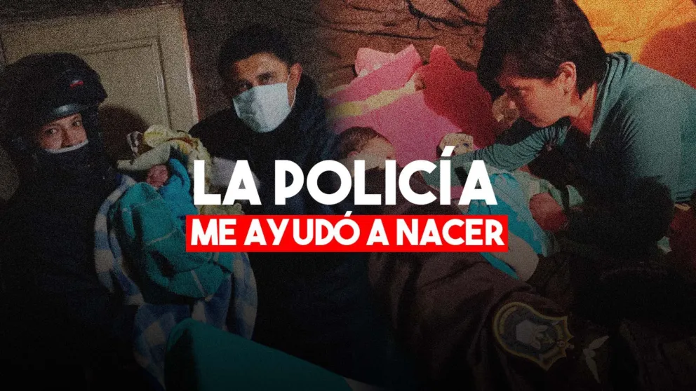 Policías parteros: ayudaron a una mujer en Pocito para dar a luz a una beba