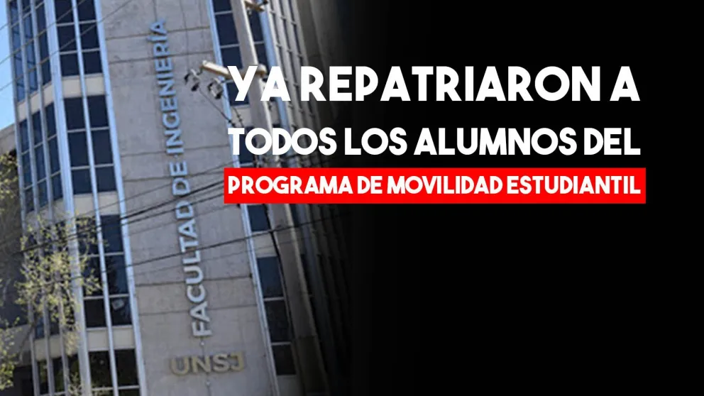 UNSJ: Ya no quedan alumnos en el exterior