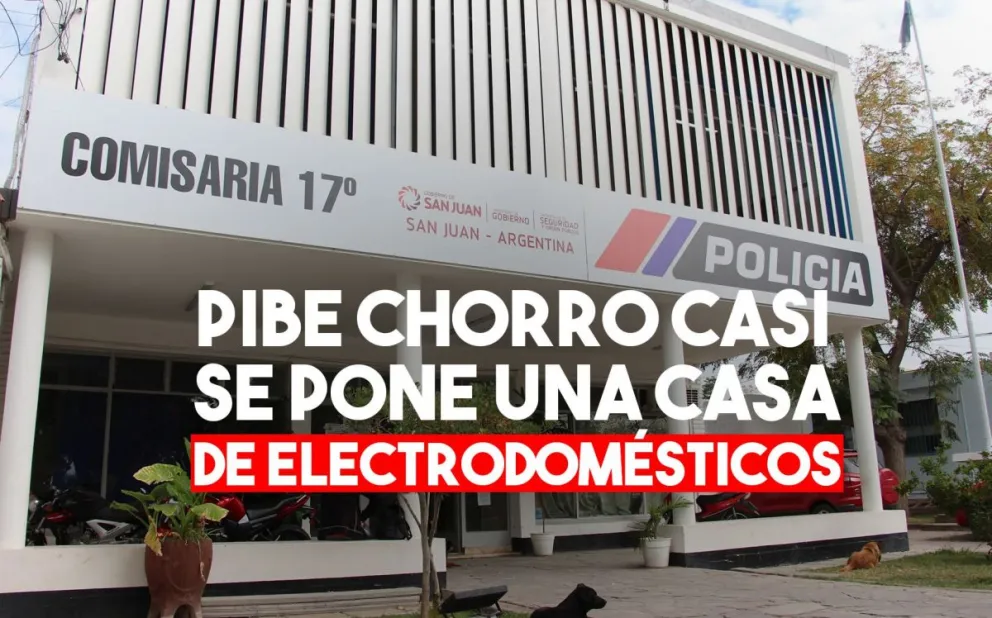 Un menor de 14 años ingresó a una casa y se llevó varios electrodomésticos