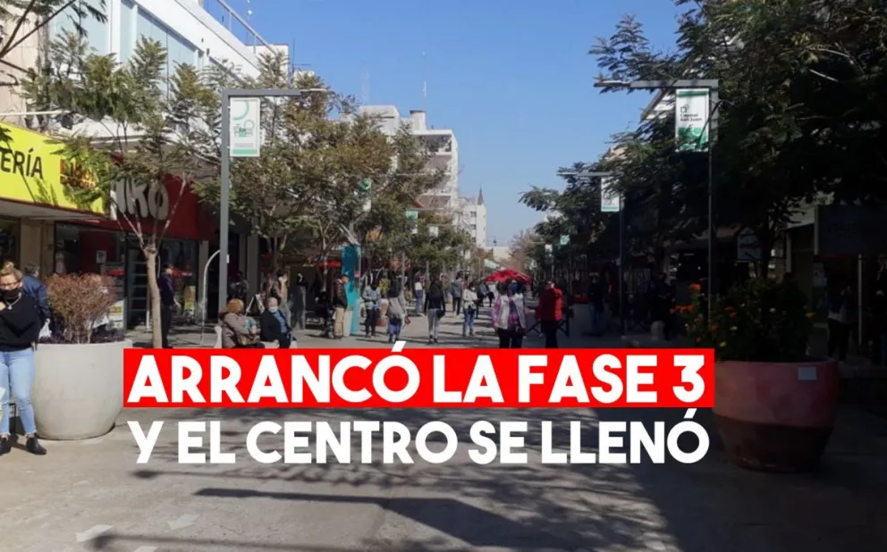 Mucho movimiento y filas en los locales: así fue el regreso a fase 3 en San Juan