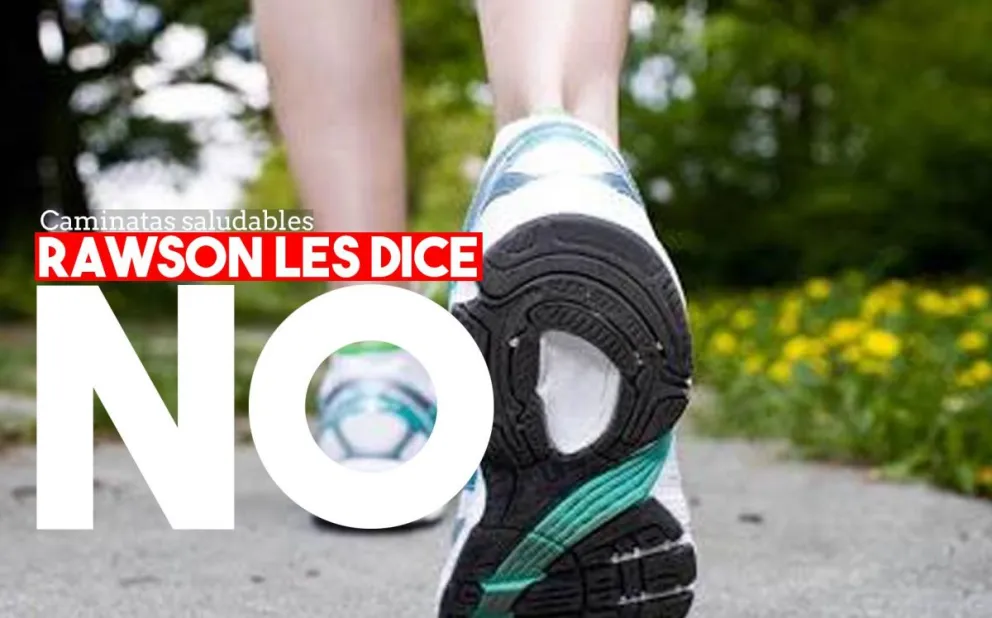 Rawson no adhiere a las caminatas saludables