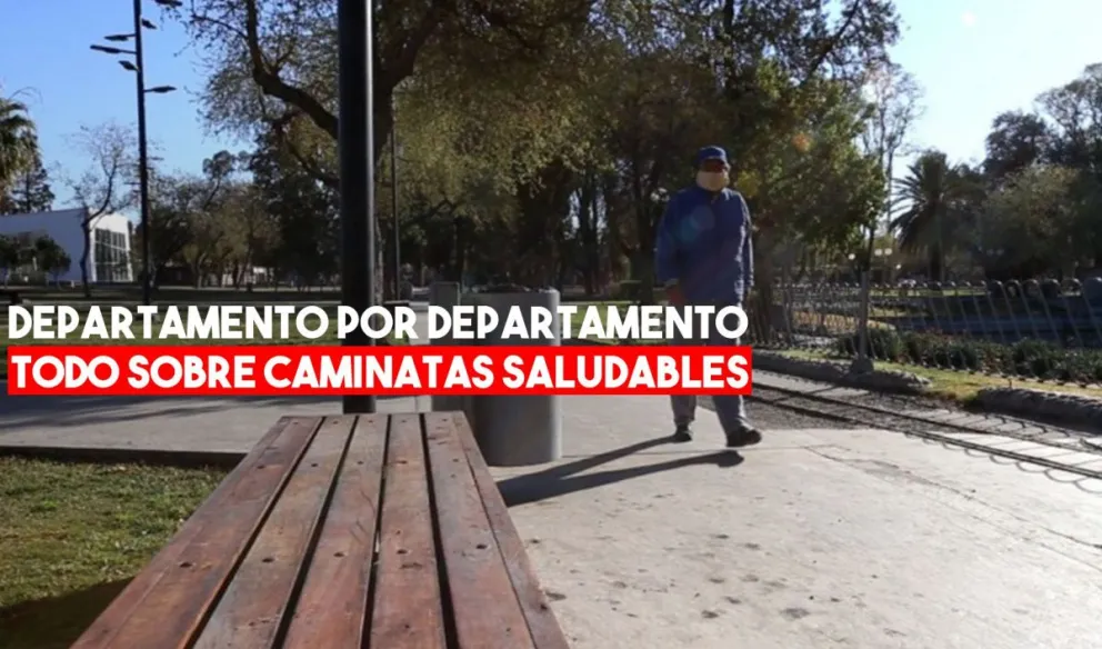Los protocolos y circuitos habilitados en cada departamento para las caminatas Saludables