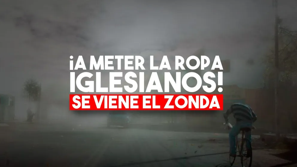 Emiten un alerta por viento zonda en el noroeste de San Juan