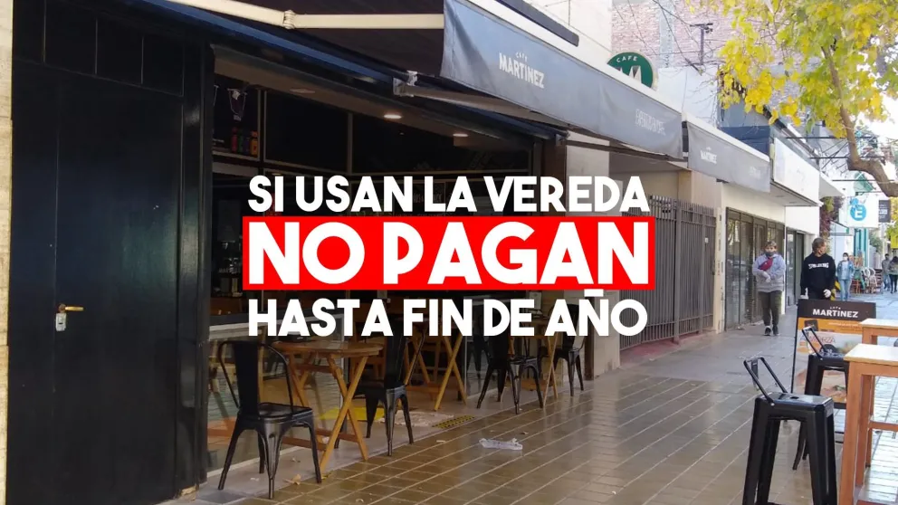 Locales gastronómicos: hasta fin de año estarán exentos de pagar por el uso de las veredas