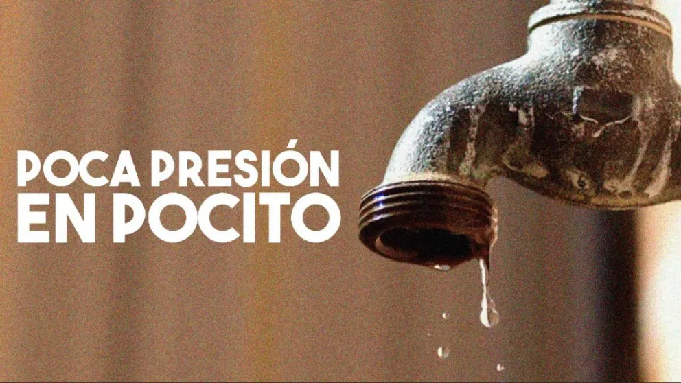 Por obras de emergencia habrá baja presión de agua en Pocito