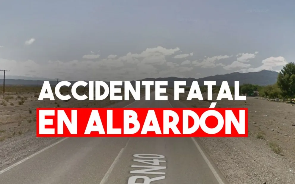 Accidente fatal en Albardón