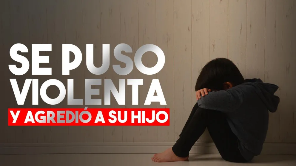 Una mujer golpeó salvajemente a su hijo