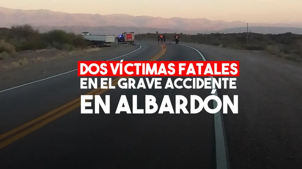 Dos personas murieron en el accidente en El Villicum