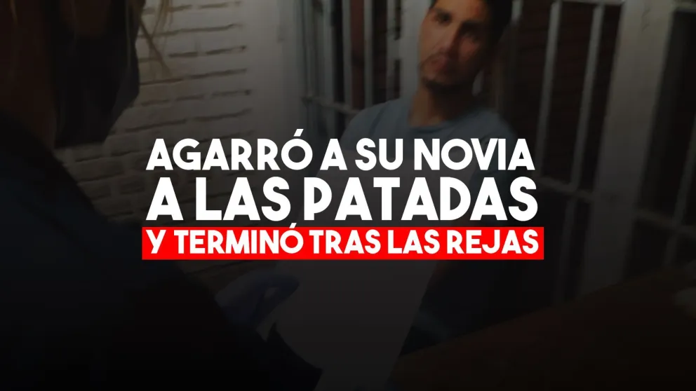 Violento pateó a su pareja en el piso y fue detenido