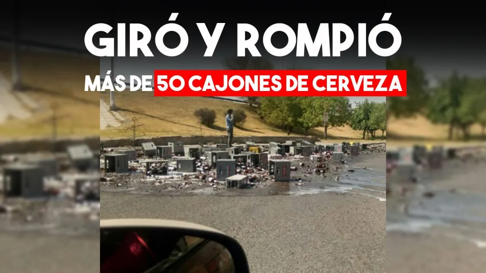 Un camionero rompió más de 50 cajones de cerveza
