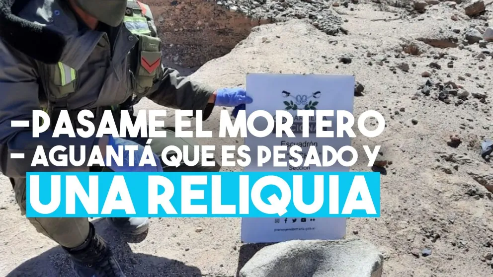 Gendarmería encontró un elemento de la cultura de los pueblos originarios