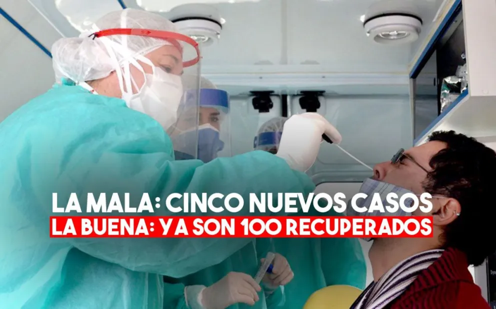 Detectaron cinco nuevos positivos por coronavirus