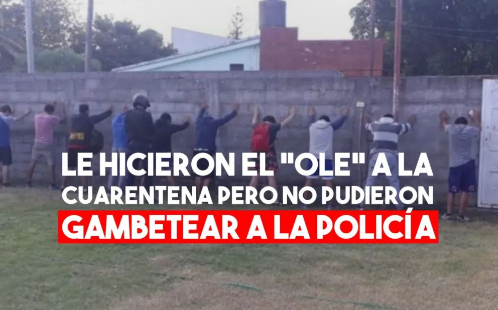 Doce detenidos por jugar un picadito en Caucete