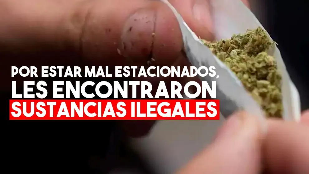 La policía los entrevistó por estar estacionados de forma sospechosa y les encontraron marihuana