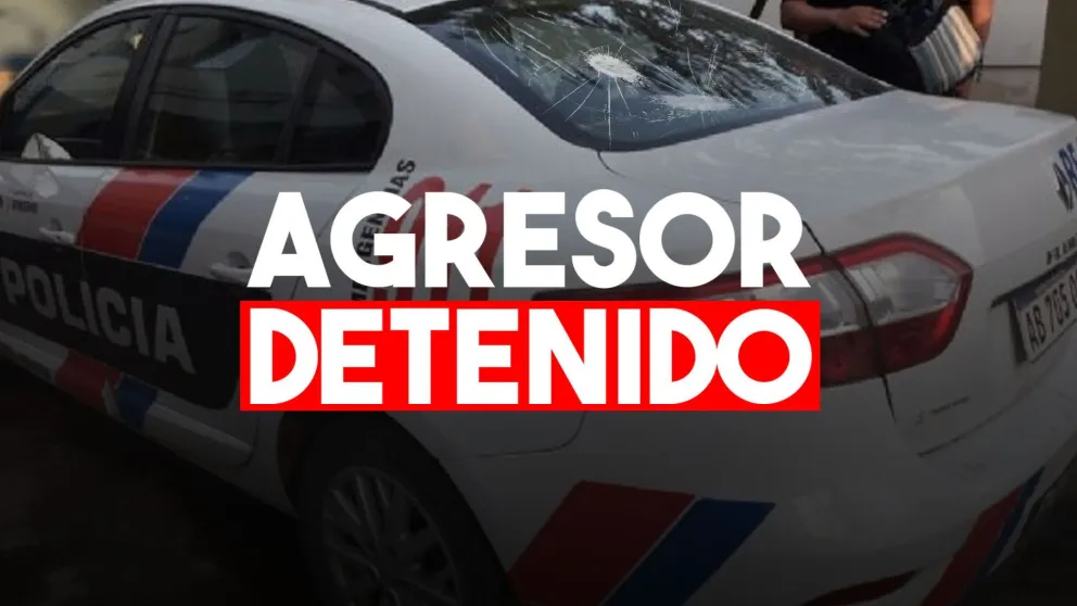 Lo pararon en un control, se ofuscó y agredió a la policía