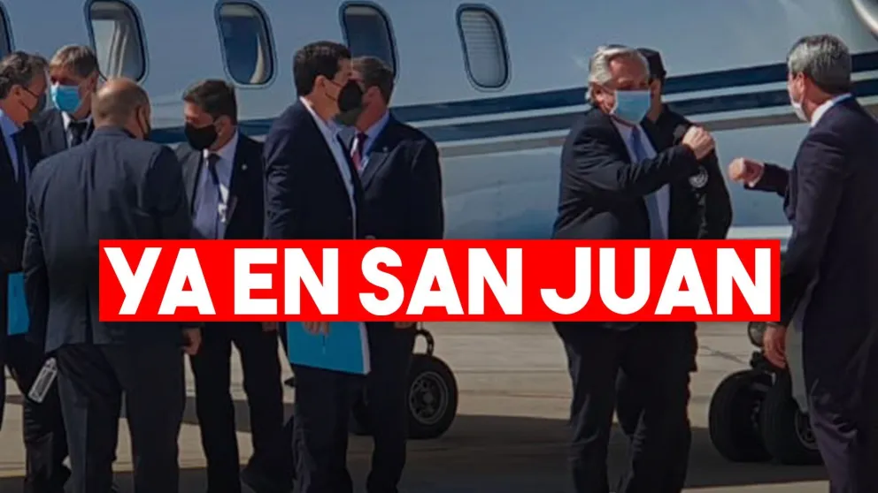 El presidente Fernández ya está en San Juan