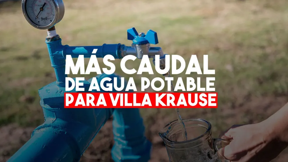 Realizarán obras para mejorar el caudal de agua potable en Villa Krause