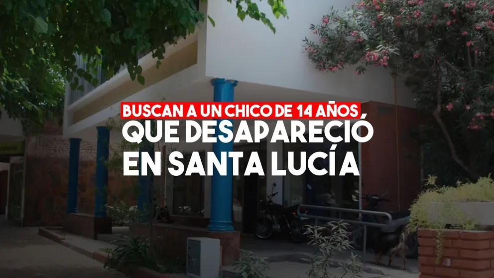 Buscan a un chico de 14 años que desapareció en Santa Lucía
