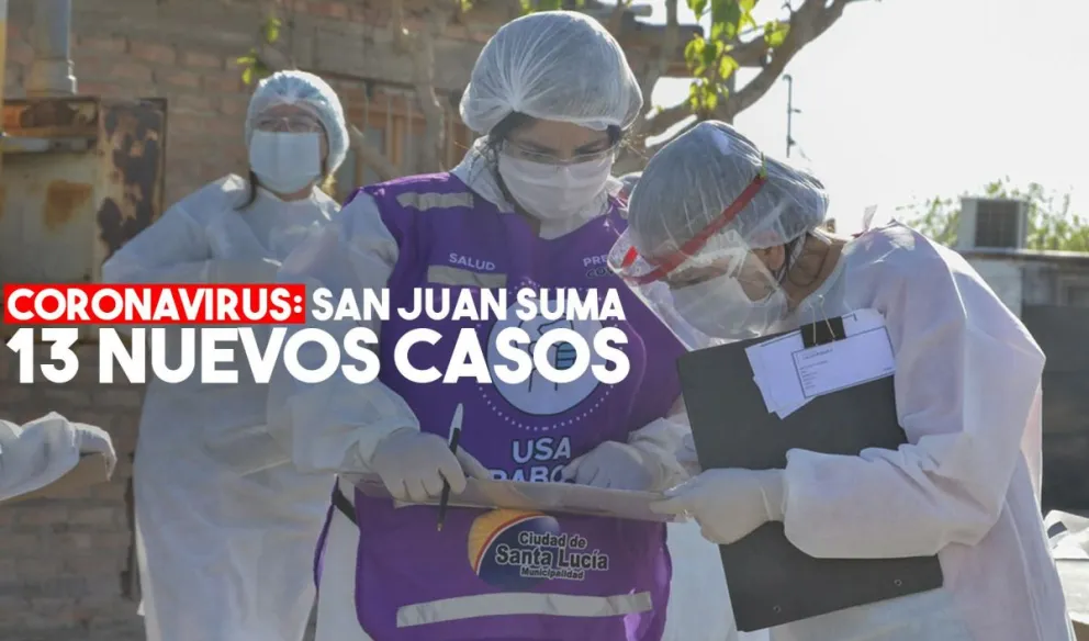 Coronavirus: se confirmaron 13 nuevos casos en San Juan
