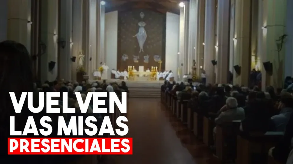 Vuelven las misas: permiten ocupar 30% de la capacidad del templo