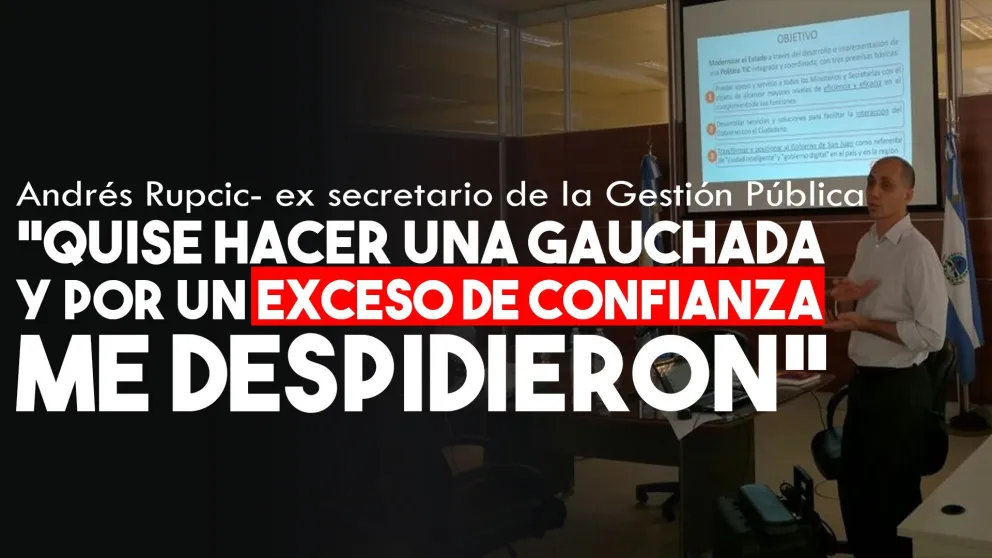 Andrés Rupcic: "Yo no sabía que venía ese dinero en el avión"