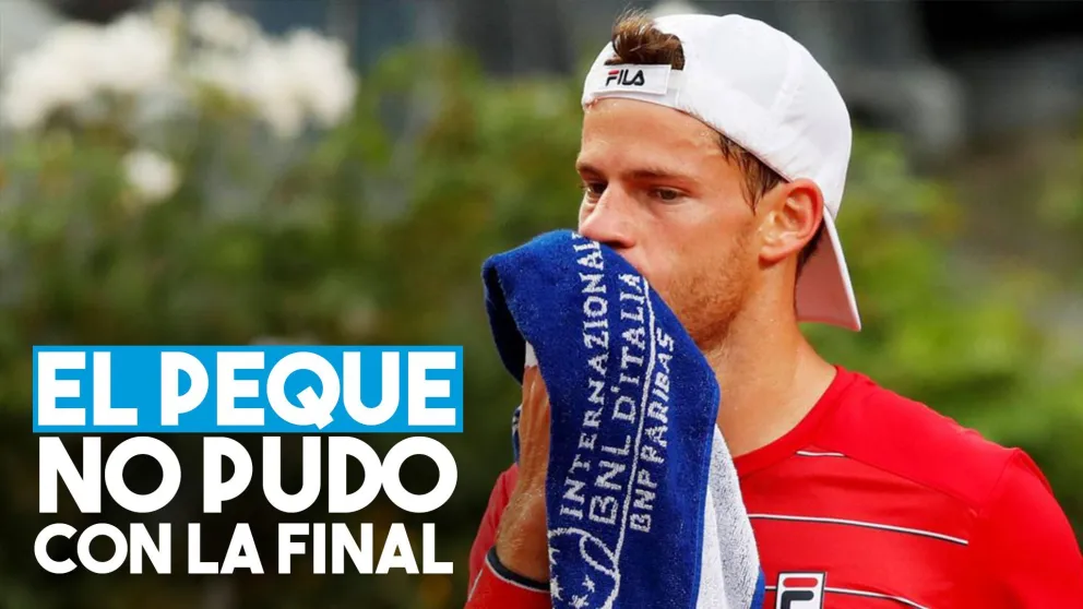 Diego Schwartzman perdió la final en Roma frente a Djokovic