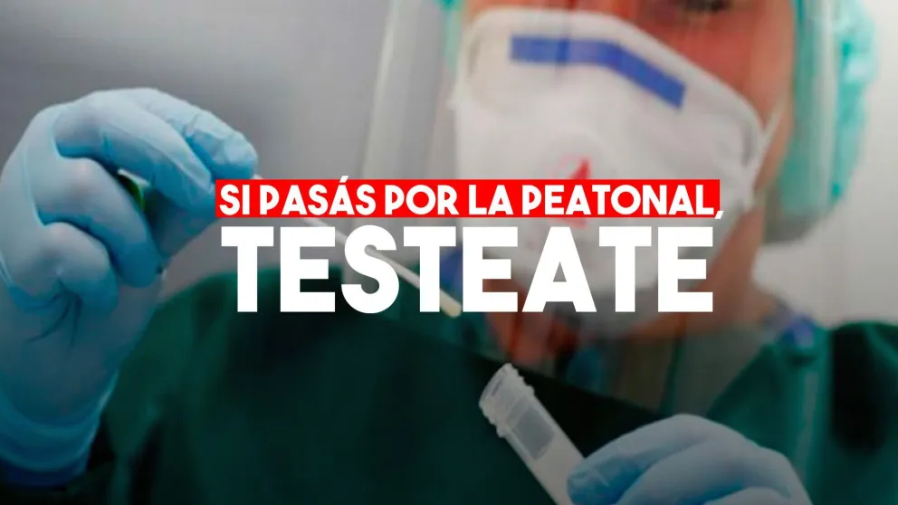 Harán testeos rápidos en la peatonal