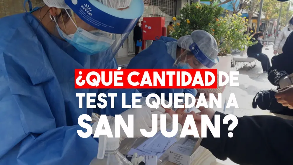 Aseguran que San juan tiene stock de testeos