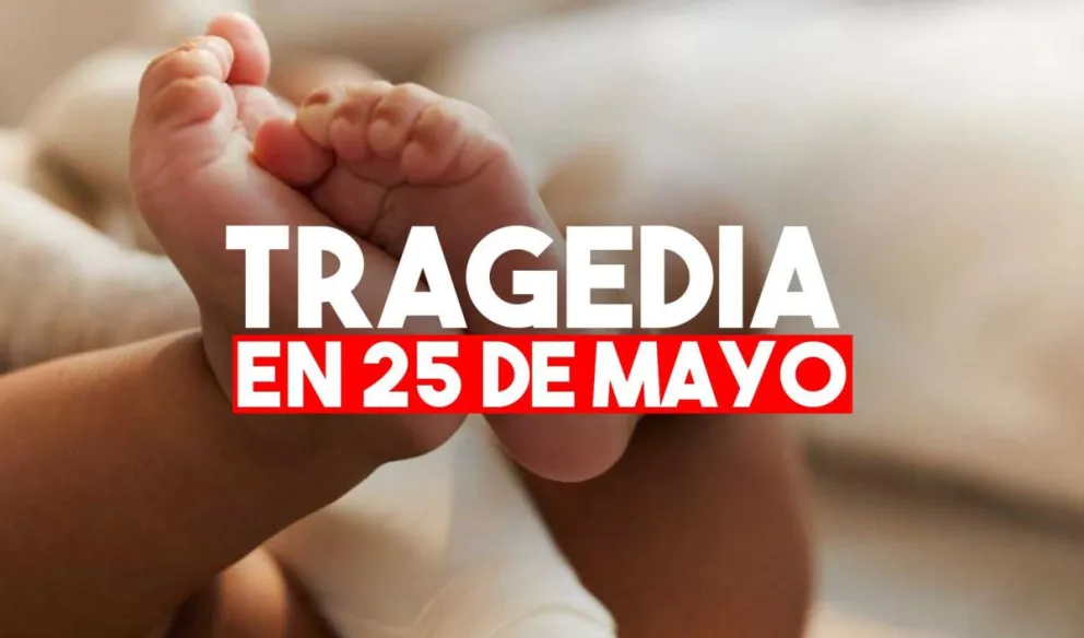 25 de Mayo: murió una bebé tras caer a un tacho de agua