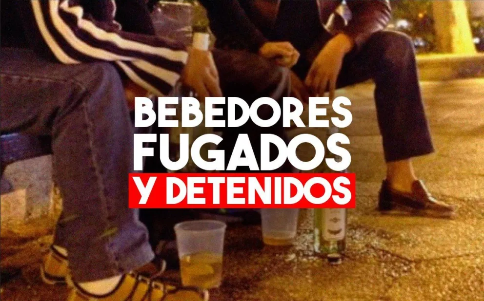 Detuvieron a cinco jóvenes por darse a la fuga luego de estar bebiendo en la vía pública
