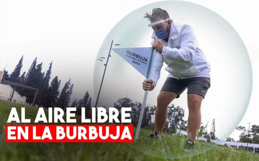 Las plazas y parques ya tiene listas sus burbujas