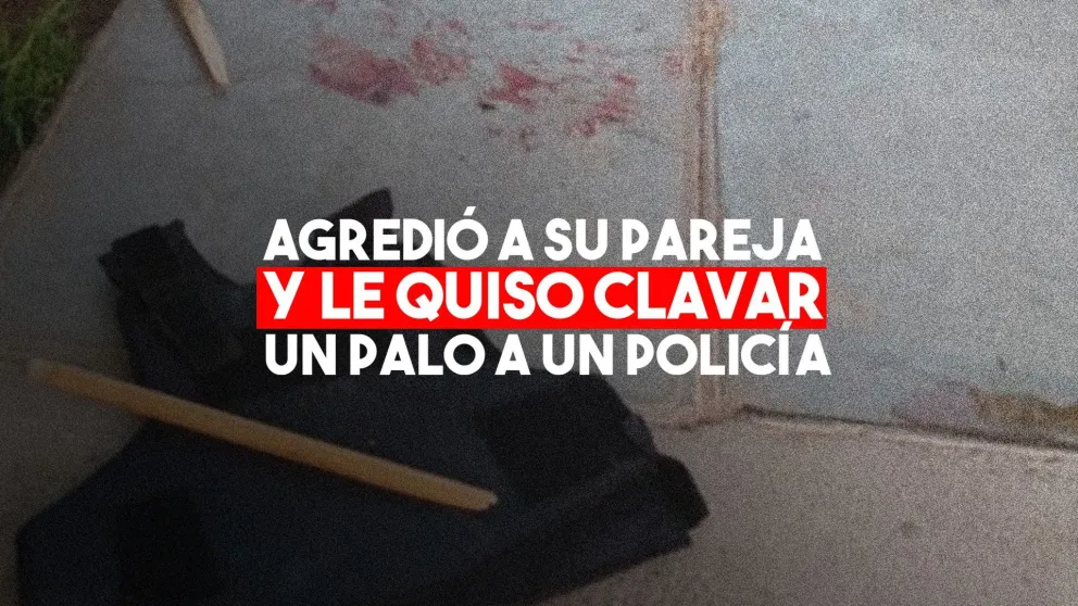 Golpeó a su pareja y cuando un policía quiso intervenir lo molió a golpes