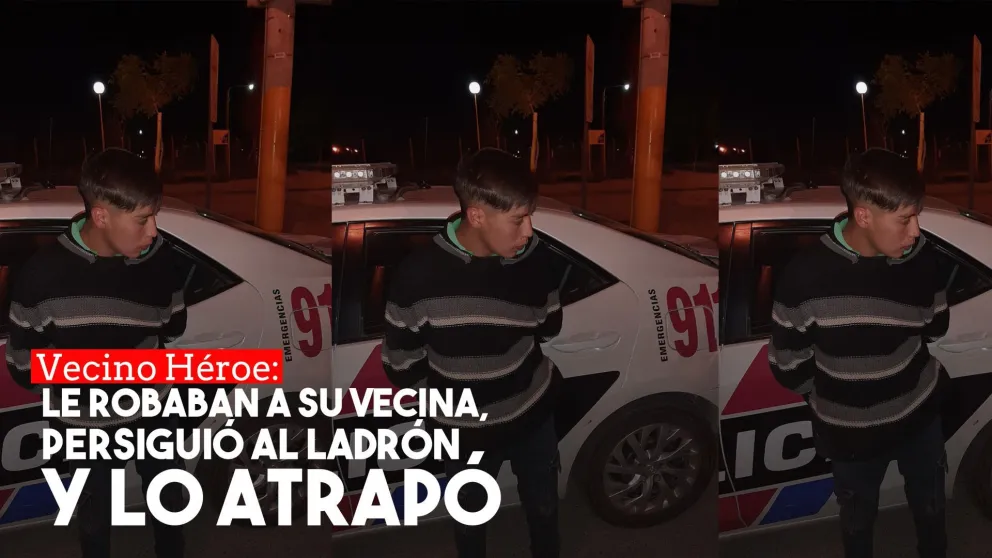 Un vecino detuvo a un ladrón que le robaba a su vecina de enfrente