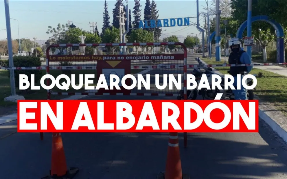 Bloquearon un barrio en Albardón