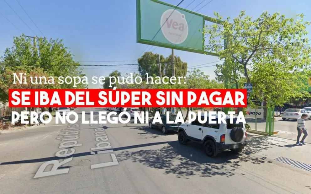 Intentó robarse varios productos de un supermercado y no pasó de la puerta