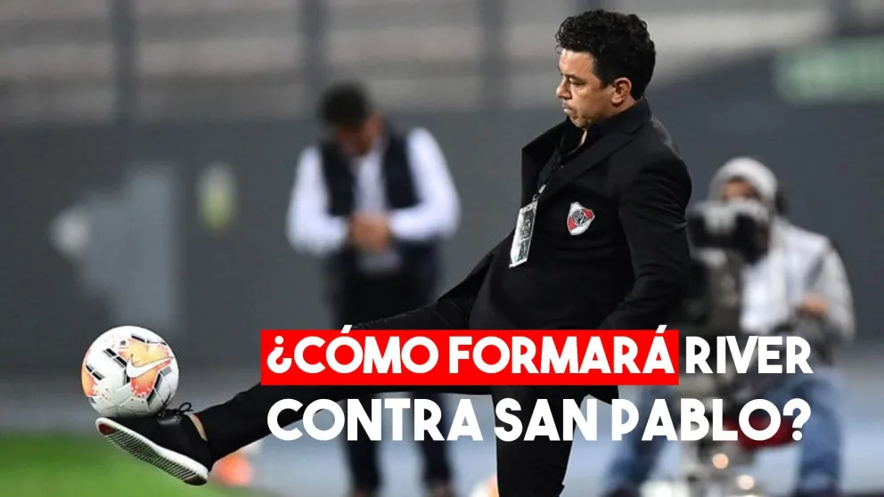 Ya están los 11 de River que enfrentarán a San Pablo