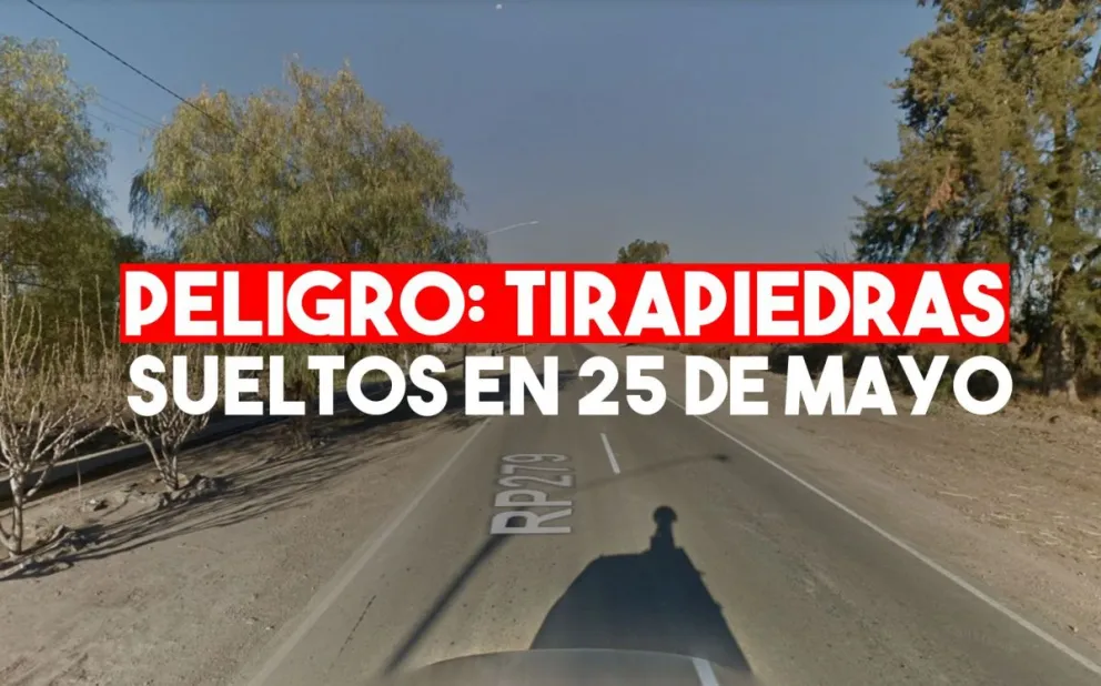 Un conductor fue víctima de "los tirapiedras" en 25 de Mayo