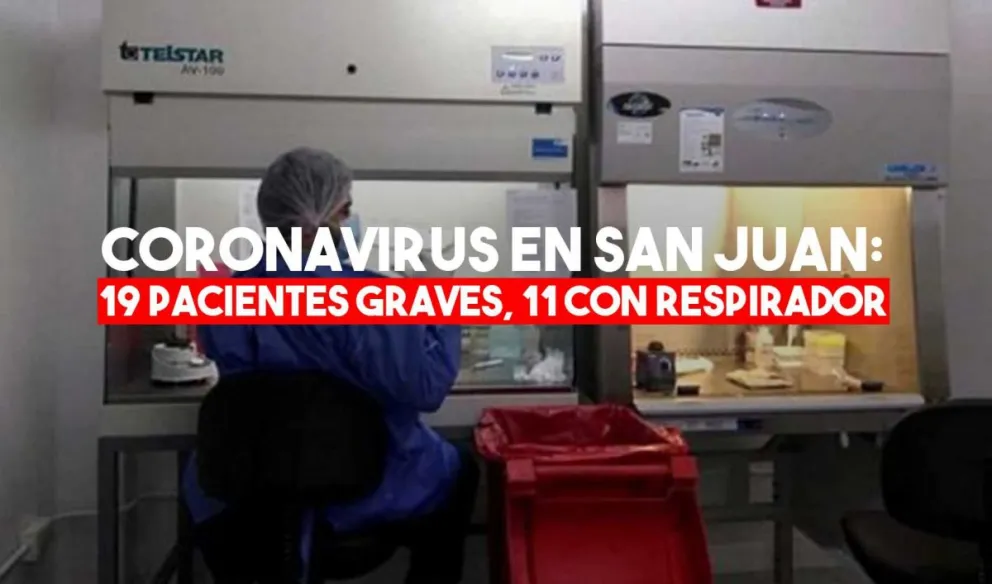 San Juan registra 19 pacientes internados en área crítica, 11 con asistencia respiratoria