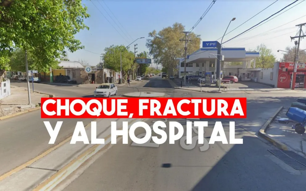 Un auto atropelló a un ciclista y le quebró una pierna