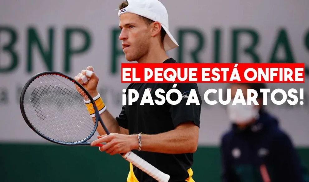Diego Schwartzman ganó y va con Thiem en los cuartos de final de Roland Garros