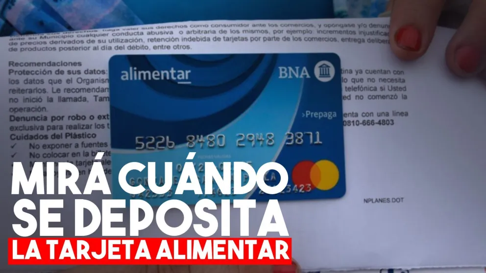Anses publicó el calendario de pago de octubre para la Tarjeta Alimentar