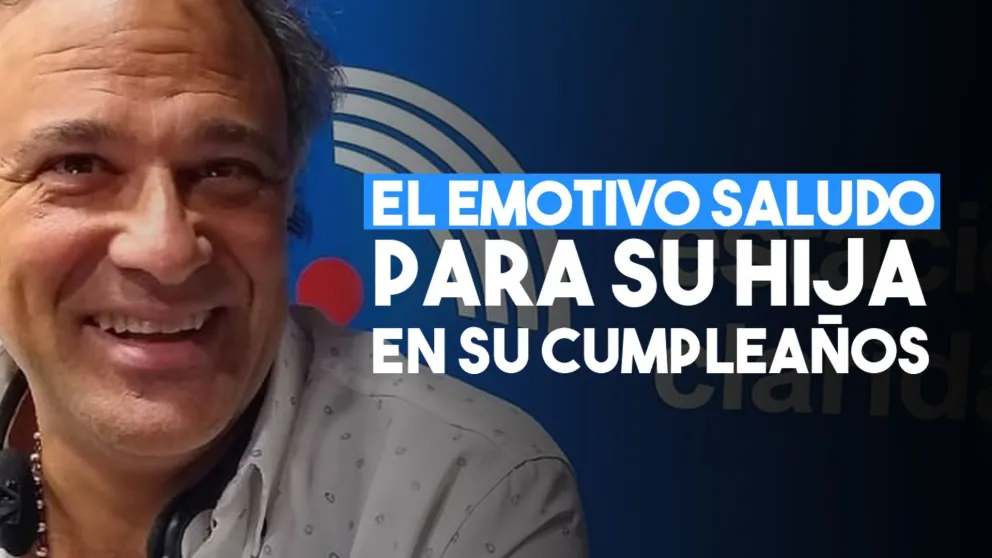 Locutor sanjuanino saludó a su hija con un vals y a, través de la radio, le dio consejos para cantarlo