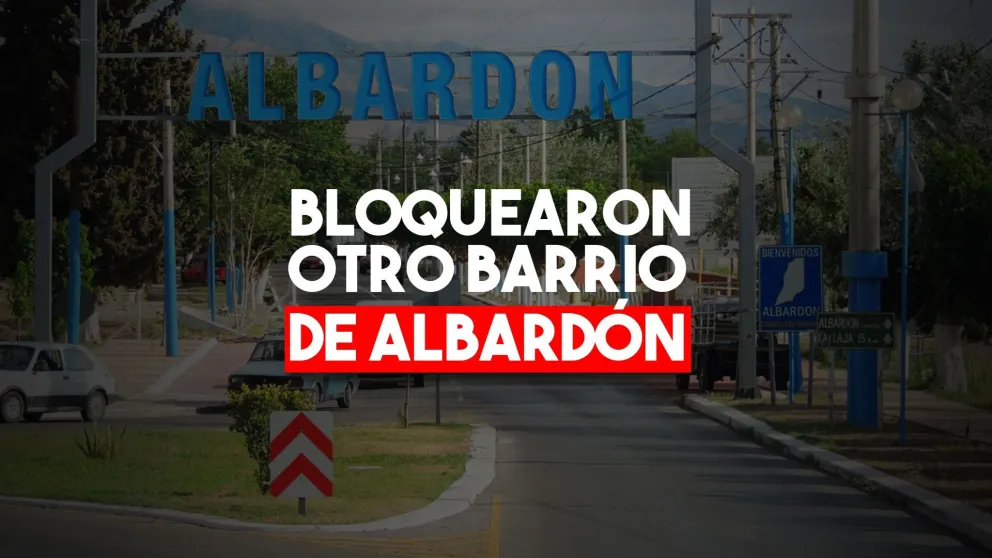 Bloquearon otro barrio en Albardón