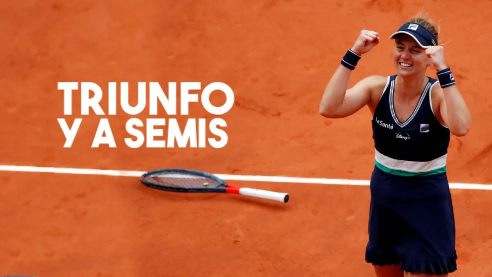 Nadia Podoroska le ganó a la N°5 del mundo y se metió en la semifinal de Roland Garros