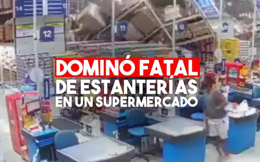Las estanterías de un supermercado se vinieron abajo y mataron a una empleada