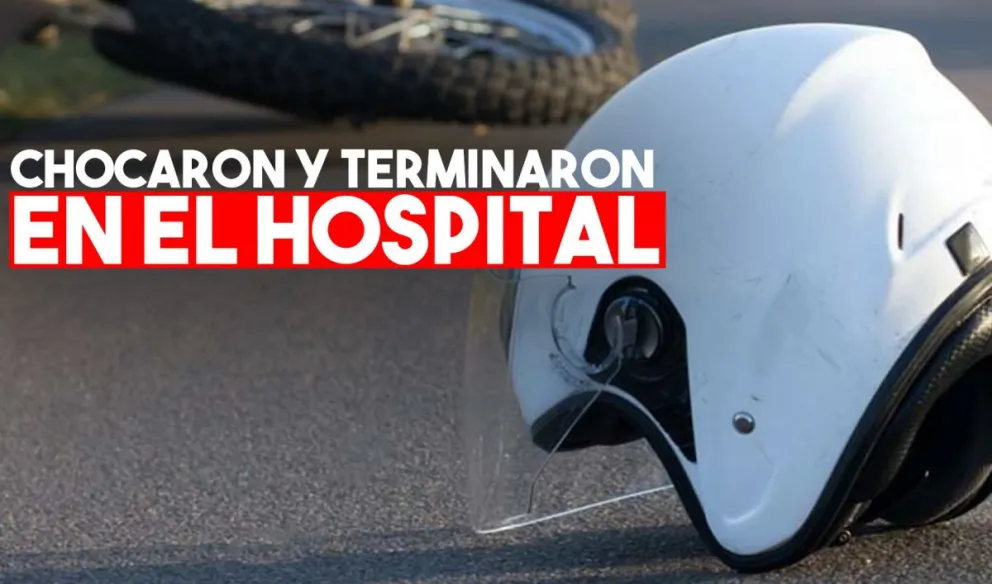 Concepción: iban en moto chocaron con un auto y terminaron en el hospital