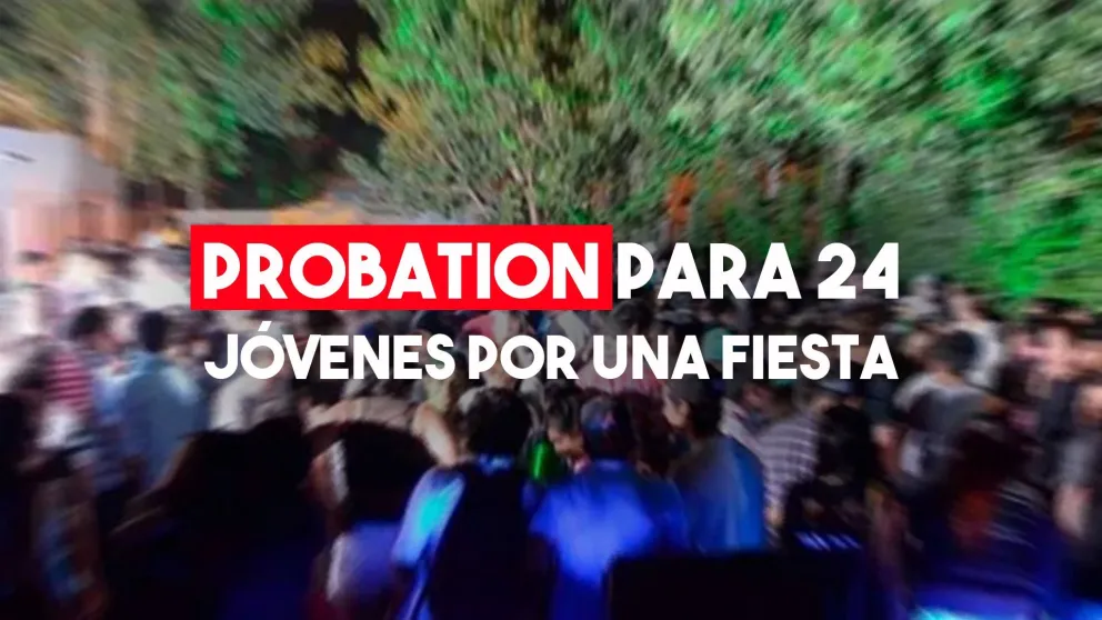 Trabajo comunitario y multa económica para 24 jóvenes por una fiesta clandestina