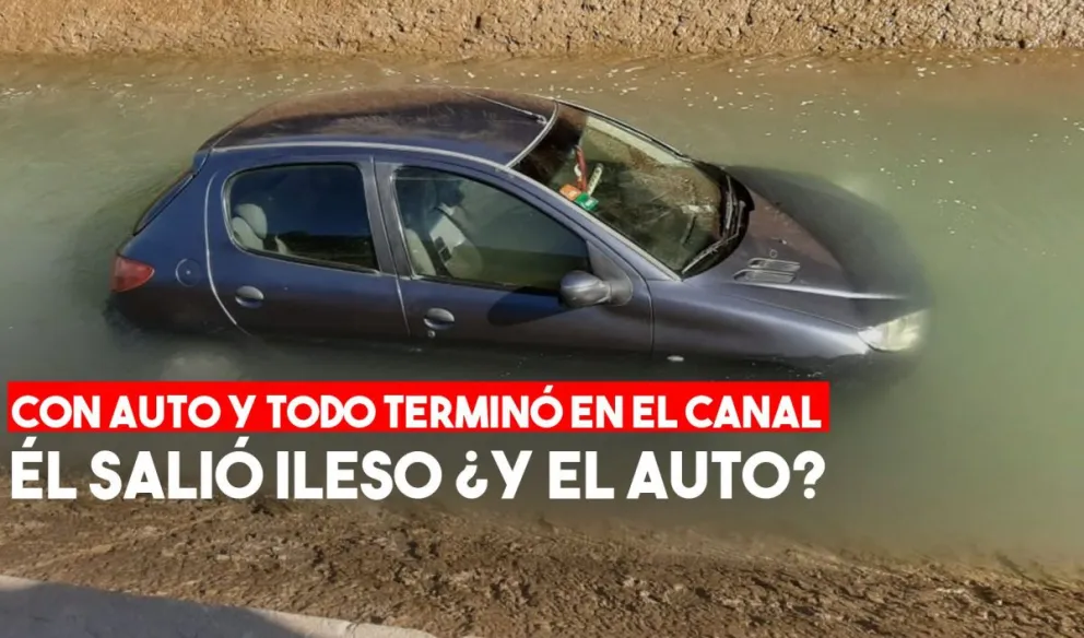 Tercer auto que cae a un canal en dos días: mirá las fotos del terrible accidente